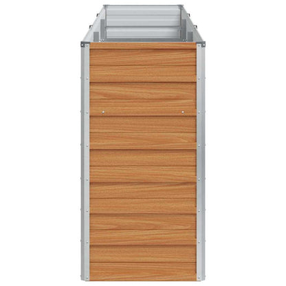 Arriate Elevado Marrón Claro 240 X 40 X 77 Cm Acero Galvanizado_5