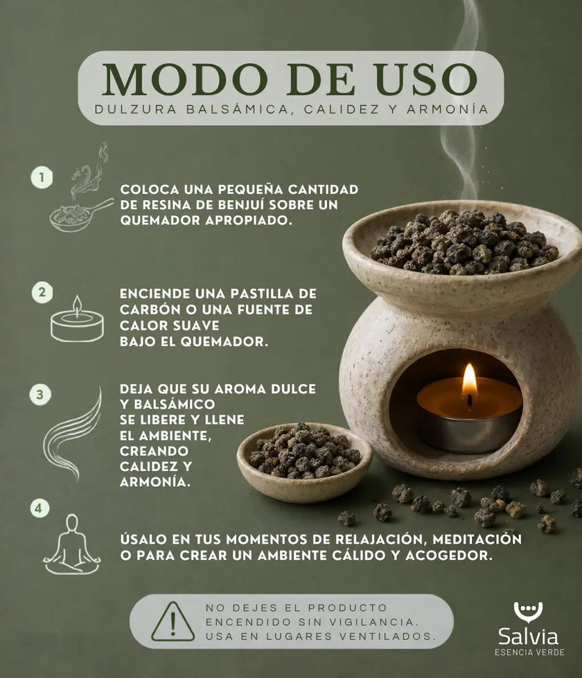 Salvia - Resina Benjui En Grano, Granel | 100g_3