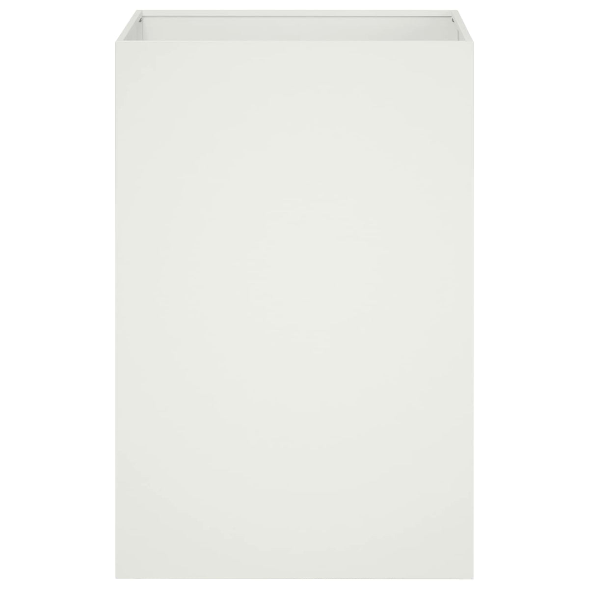Macetero De Jardín 2 Uds. Blanco 40 X 40 X 75 Cm_3