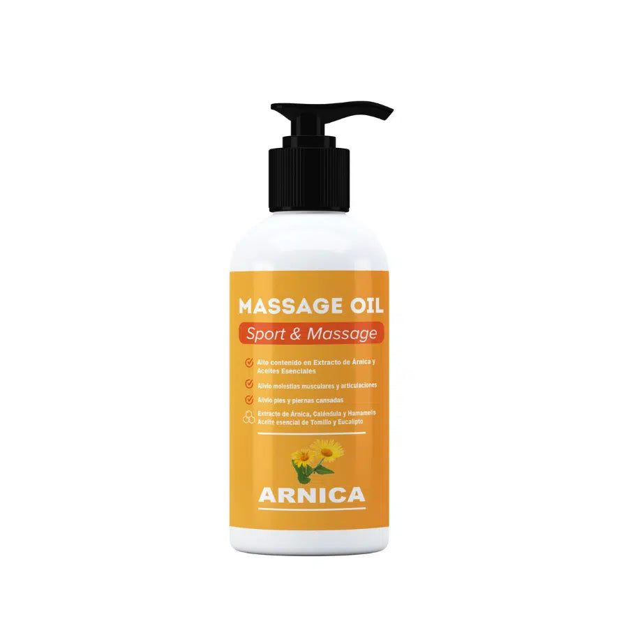 QKnatur - Aceite Para Masaje Con Extracto De Arnica, Calendula Y Hamamelis (250 Ml) - Ideal Para Masajes_0