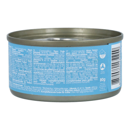 Kit Cat Lata Toppers - Atún &amp; Vieira 80 g Comida húmeda para gatos en gelatina