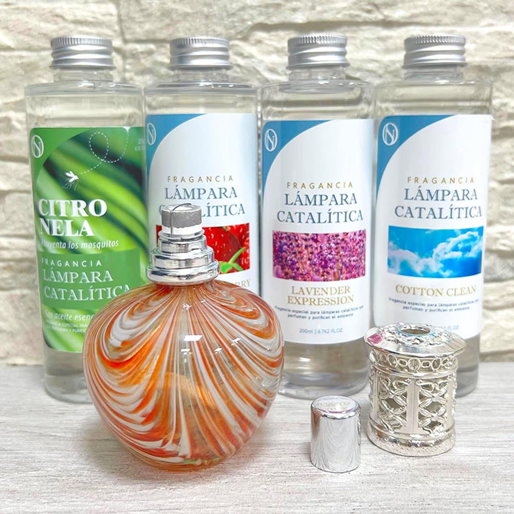 Lámpara Catalítica Orange Waves + Fragancia Lavender Expression 200 Ml - Elimina Malos Olores, Impurezas Y Perfuma_5