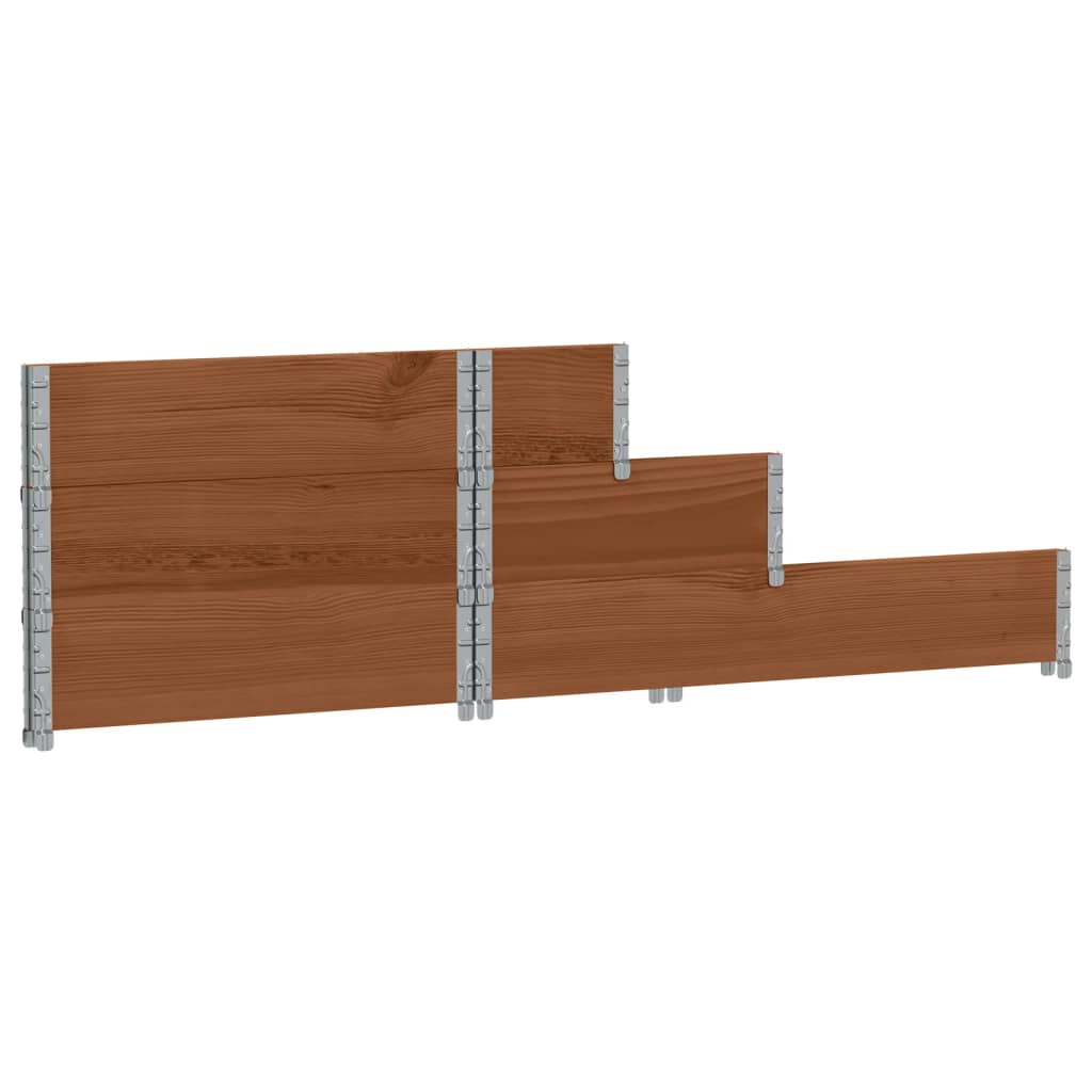 Arriate Elevado De 3 Niveles Madera Maciza Pino Marrón 120x80cm_5