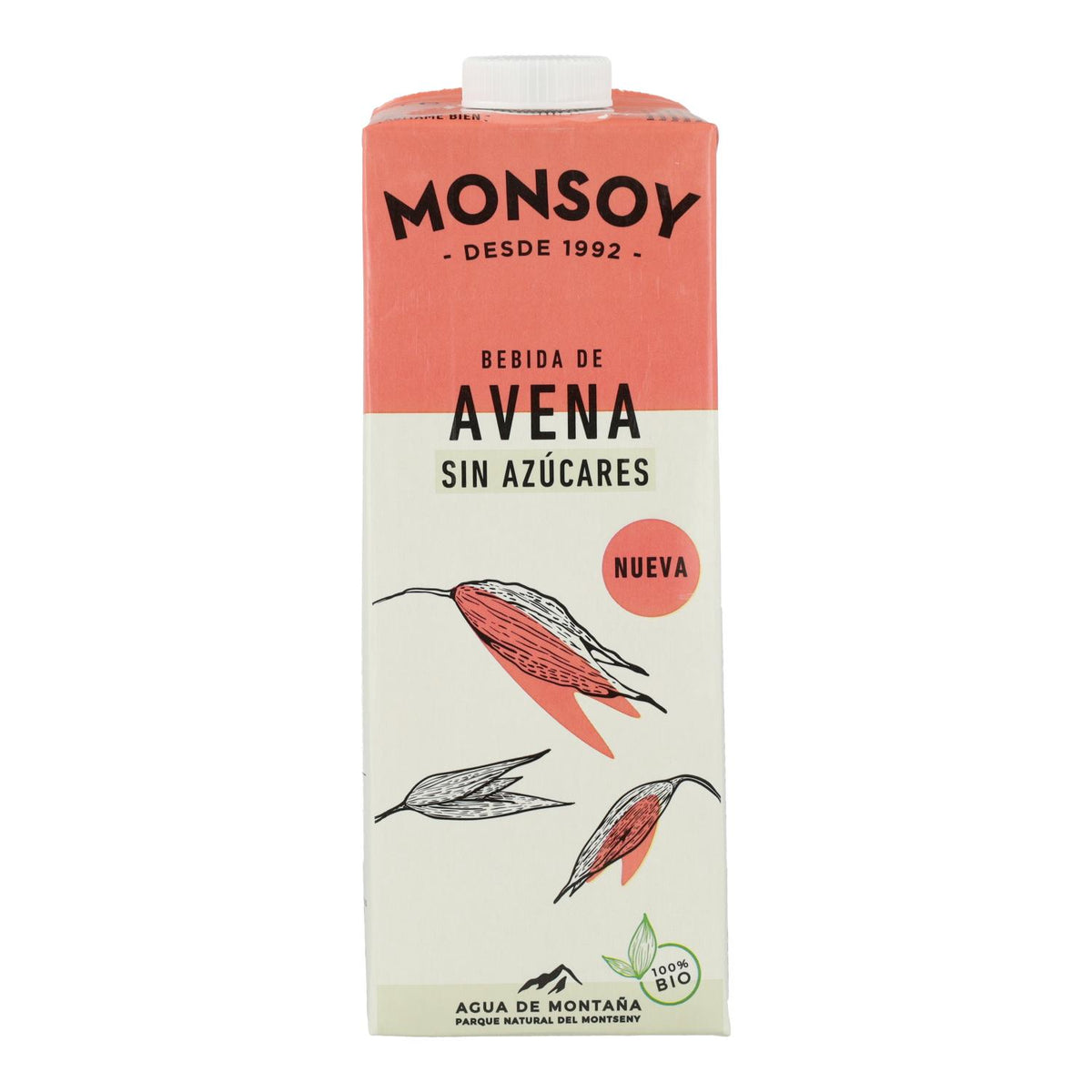 Bebida BIO de Avena 0% azúcares Monsoy 1 L