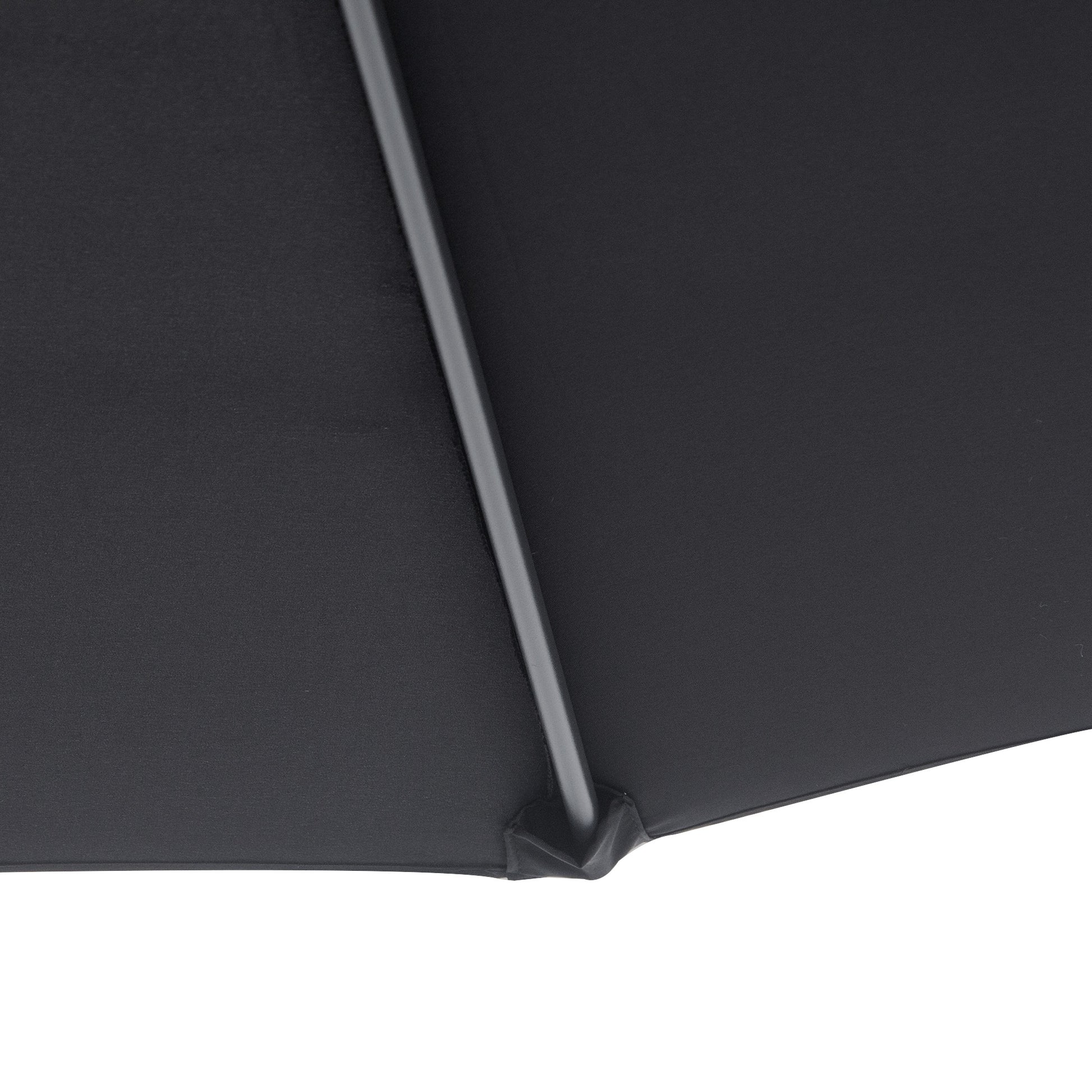Outsunny Sombrilla De Jardín Ø295x250cm Inclinable Manivela Base Cruzada Negro_3