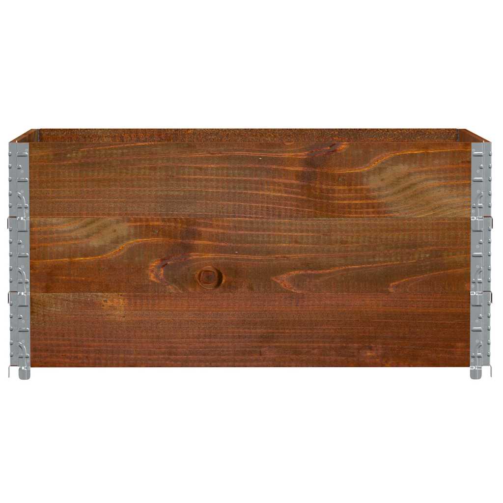 Jardinera De Madera Maciza De Pino Marrón 120x80 Cm_2