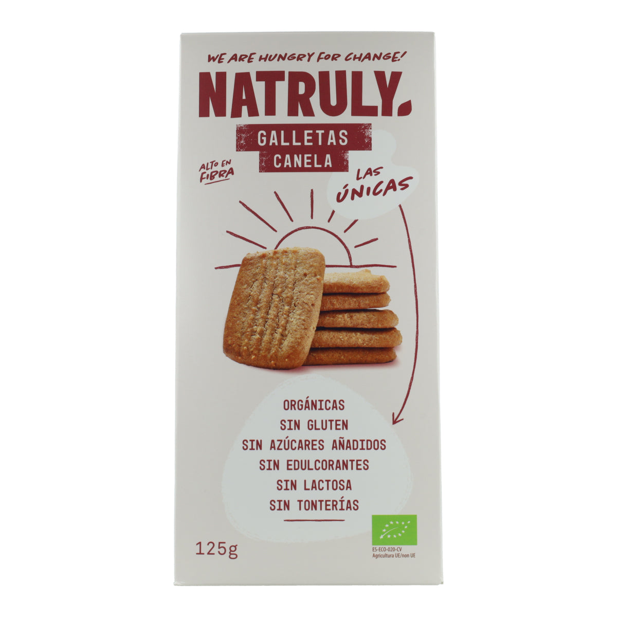 Galletas cookies BIO sabor canela Natruly 125 g