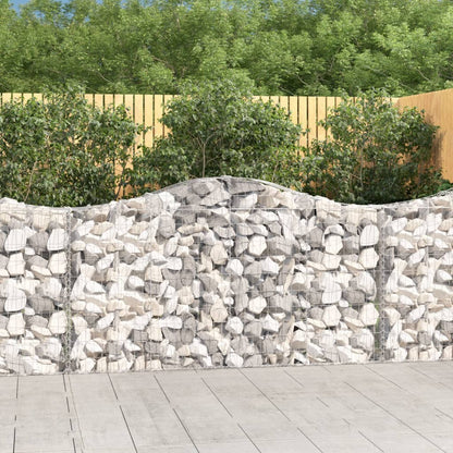 Cestas De Gaviones 5 Uds Forma De Arco Hierro 200x30x100/120 Cm_1
