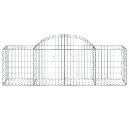 Cestas Gaviones 3 Uds Forma De Arco Hierro 200x50x60/80 Cm_3