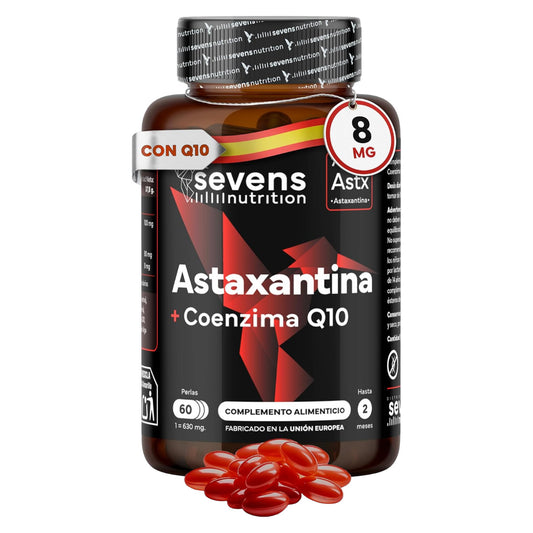 Astaxantina con CoQ10 Sevens Nutrition 60 cápsulas