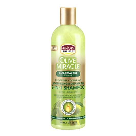 African Pride Olive Miracle 2 En 1 Champú + Acondicionador 355ml_0