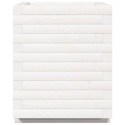 Jardinera Madera Maciza De Pino Blanco 40x40x49,5 Cm_5