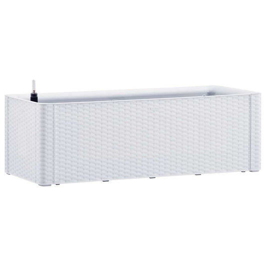 Arriate Con Sistema De Riego Automático Blanco 100x43x33 Cm_0