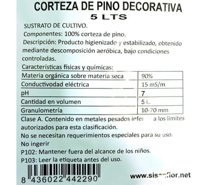 Sisanflor Corteza De Pino 10/20 5l_1