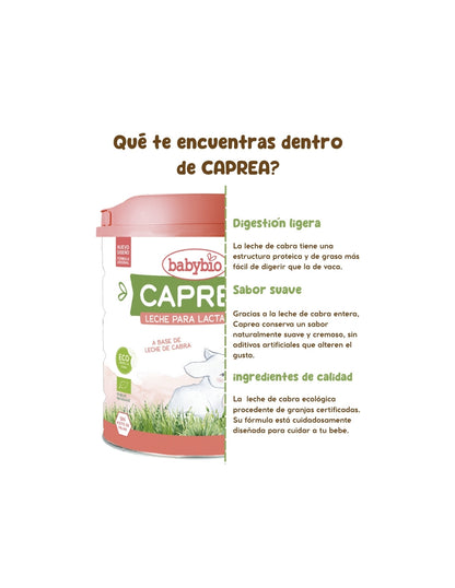 Leche de Cabra BIO Caprea 1 (0 a 6 meses) Ecológica Babybio 400g