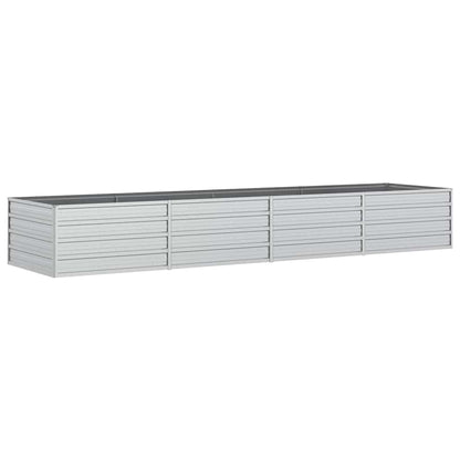 Arriate De Acero Galvanizado Plateado 320x80x45 Cm_0