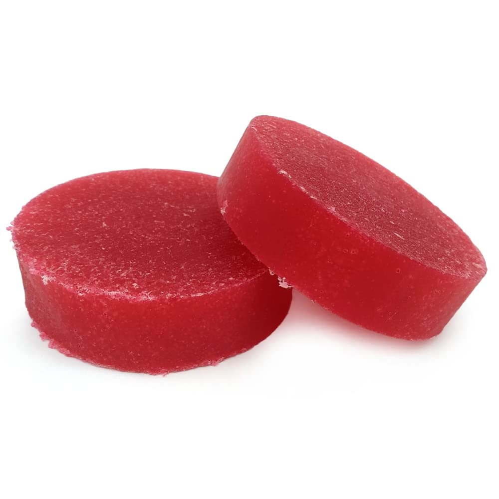 2 Esponjas Jabonosas Varios Usos. Aroma Fresa. Ideal Para Viaje Gym. Todo Tipo De Piel. Con Aceite De Rosa Mosqueta_3