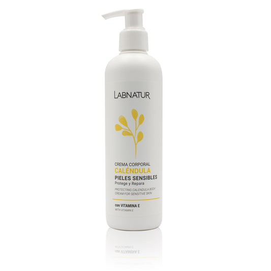 Crema Corporal de Caléndula Labnatur 400 ml | Hidrata, Calma y Protege | Piel Sensible y Delicada | Uso Diario | Vegano_0