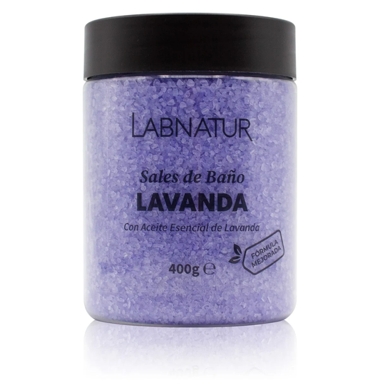 Sales de Baño de Lavanda Labnatur 400 g | Hidratan y Suavizan | Con Aceite Esencial de Lavanda | Veganas_0