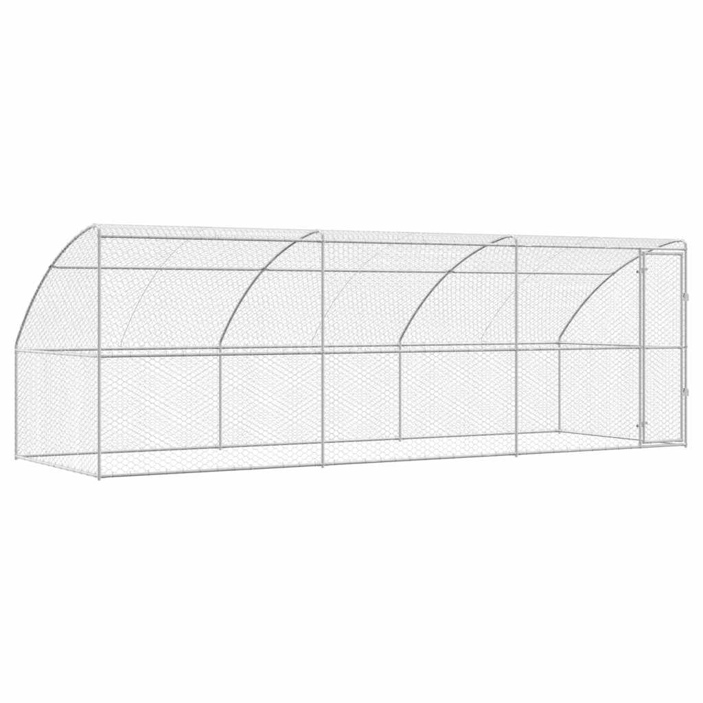 Refugio Para Perros 3 Pcs Plateado 6 X 2 X 2 M_0