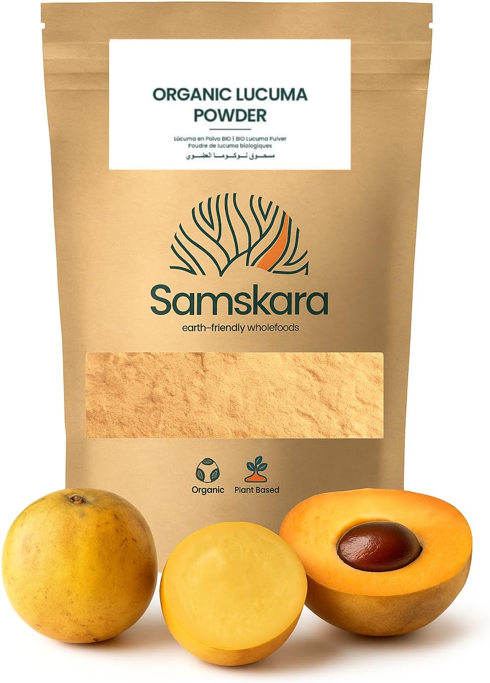 Lúcuma En Polvo Bio - 250g | Superalimento Ecológico Vegano Para Batidos, Smoothies Y Zumos - caducidad 02/2027_0