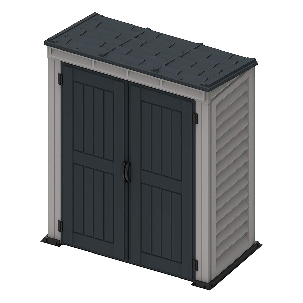 Caseta Jardín Yardmate Pent Plus 5×3 Pvc Gris Claro/oscuro_4