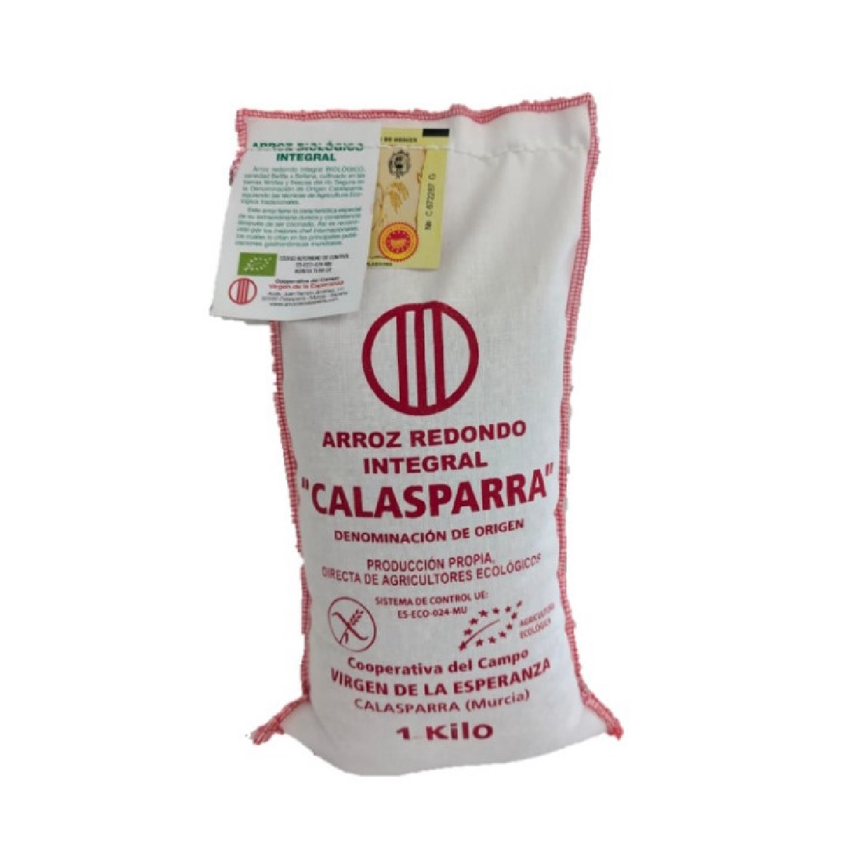 Arroz integral en saquito de tela Calasparra 1Kg