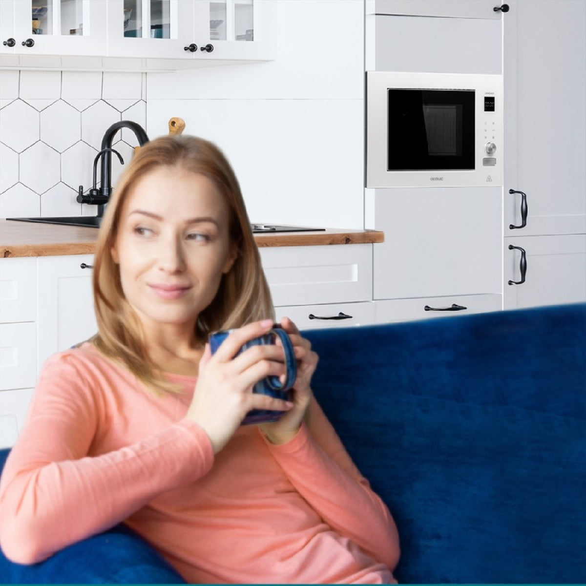 Microondas Encastrable De 21 Litros Con Grill Grandheat 2090 Built-in Touch White. 1200 W, Digital, Táctil, 8 Funciones, Temporizador, Interior Con_4