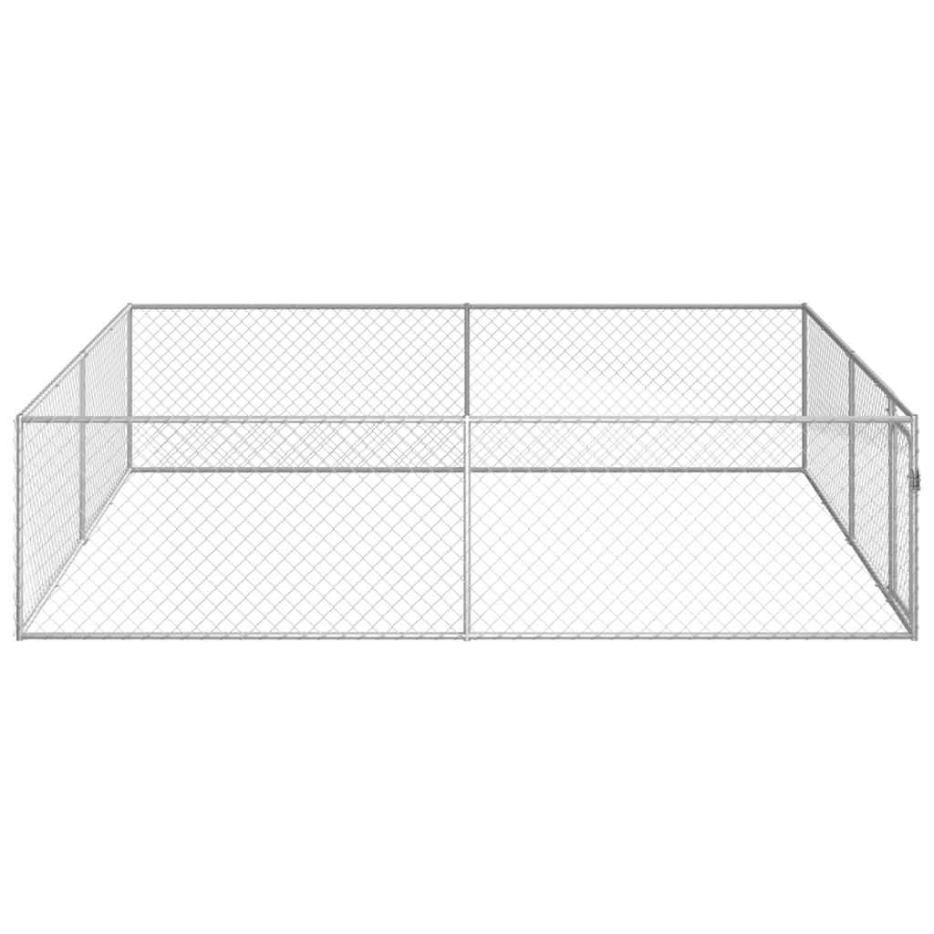 Perrera De Exterior De Acero Galvanizado 4x4x1 M_3