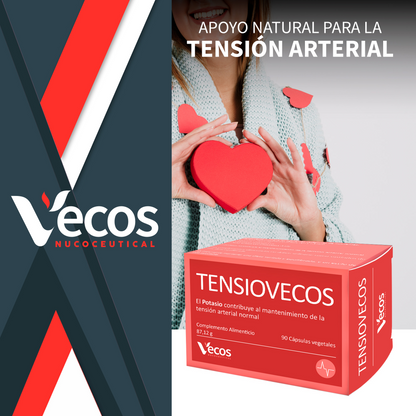 Tensiovecos Vecos 90 Cápsulas | Corazon Saludable Y Antioxidantes | Potasio + Olivo + Ajo_1