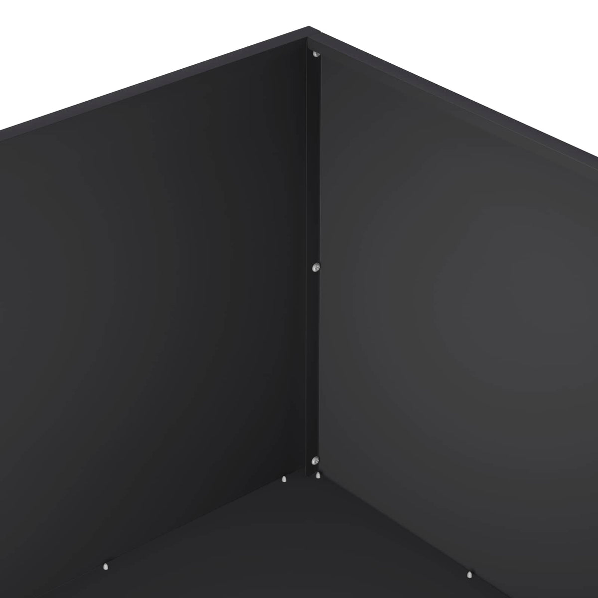 Macetero De Jardín Negro 60 X 60 X 40 Cm Acero Laminado En Frío_4