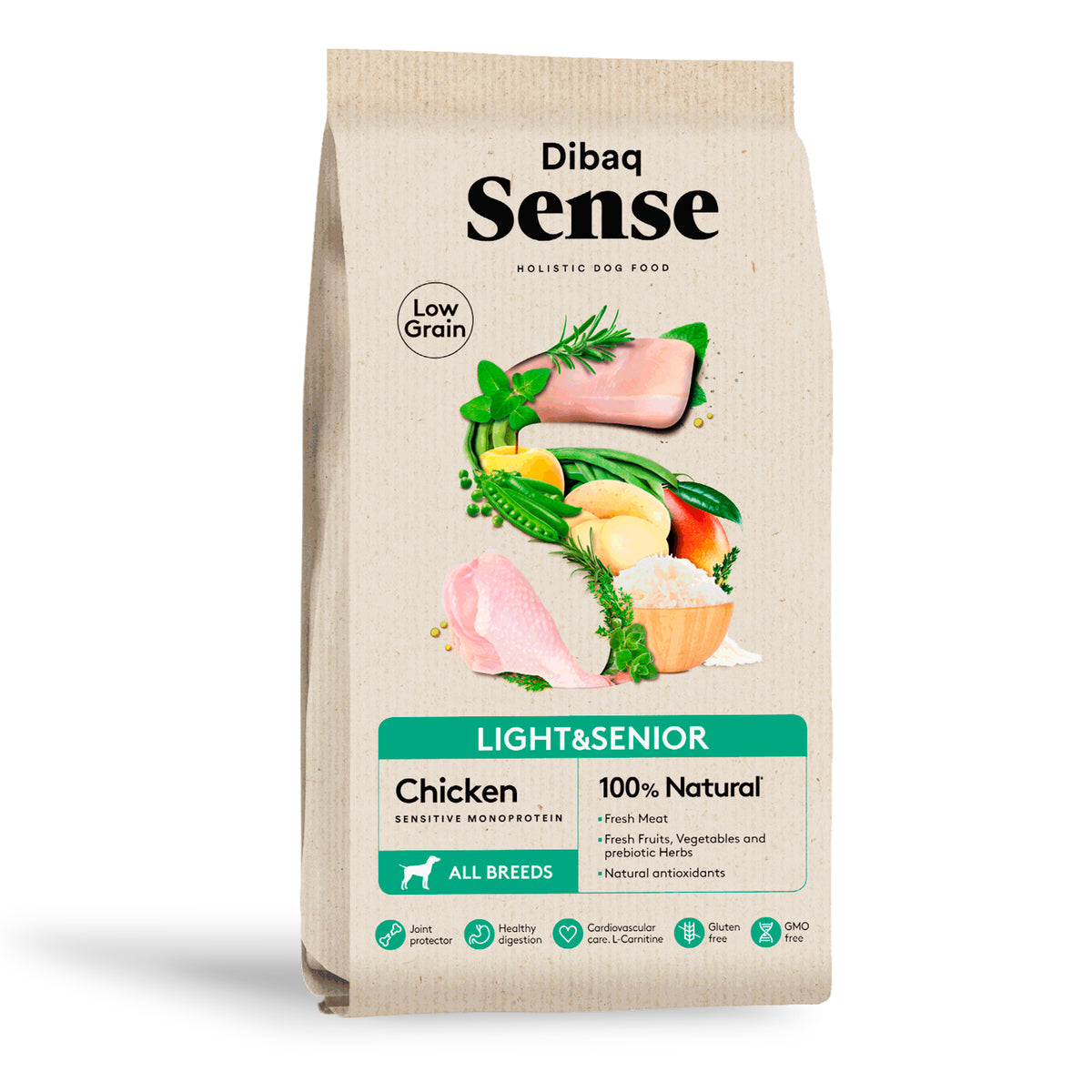 Dibaq Sense Low Grain Pollo Light O Senior 2 Kg_0