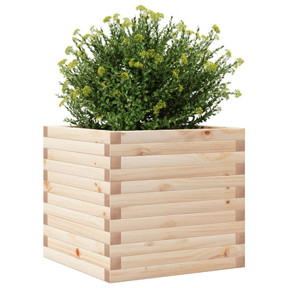 Jardinera De Madera Maciza De Pino 50x50x45,5 Cm_3
