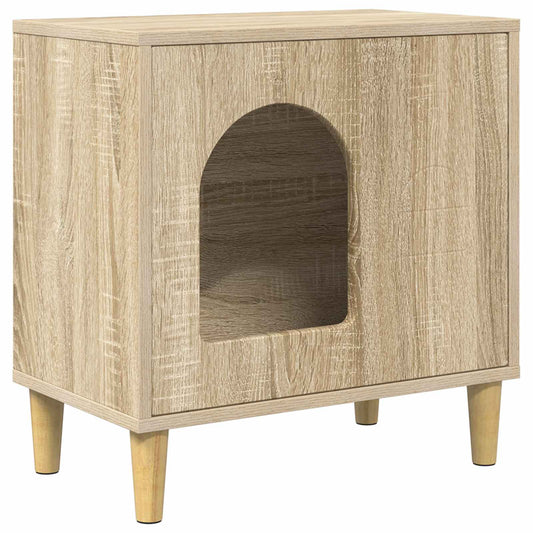 Casa Para Gatos Sonoma 51 X 30 X 52 Cm Madera De Ingeniería_0