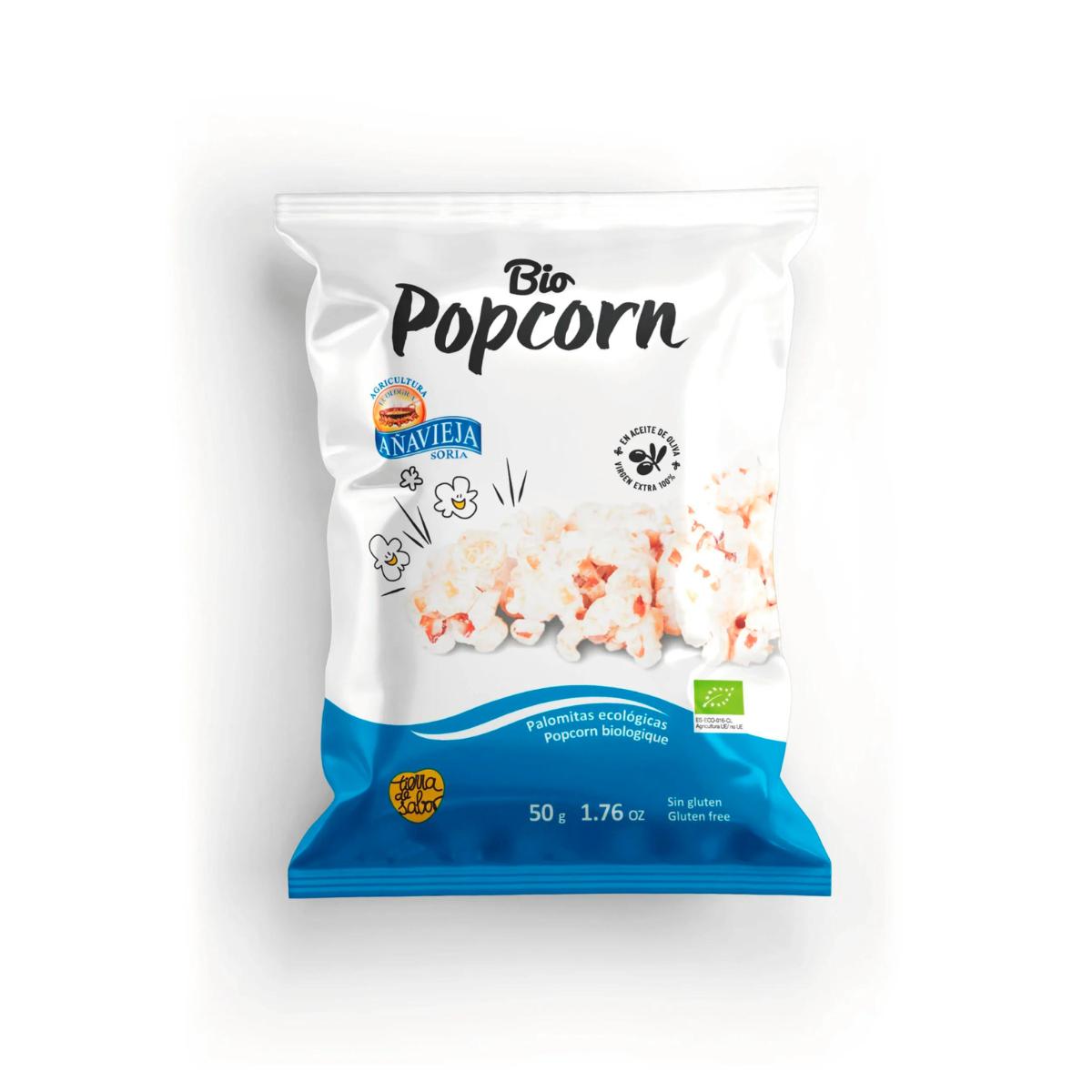 Palomitas de maiz en aceite de oliva Añavieja 50g