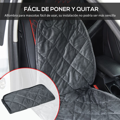 Pawhut Funda De Asiento Delantero De Coche Para Perro Antideslizante Con Ancla Y_4