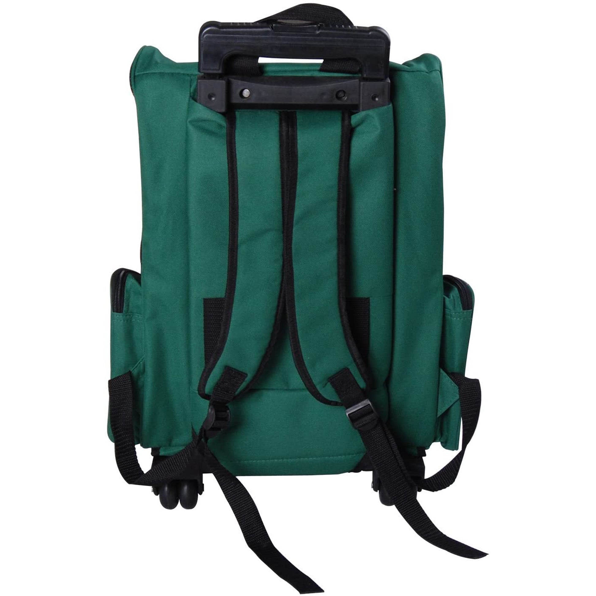 Pawhut Transportín 2 En 1 Para Mascotas Carrito Mochila Ruedas 42x25x55 Cm Verde_4