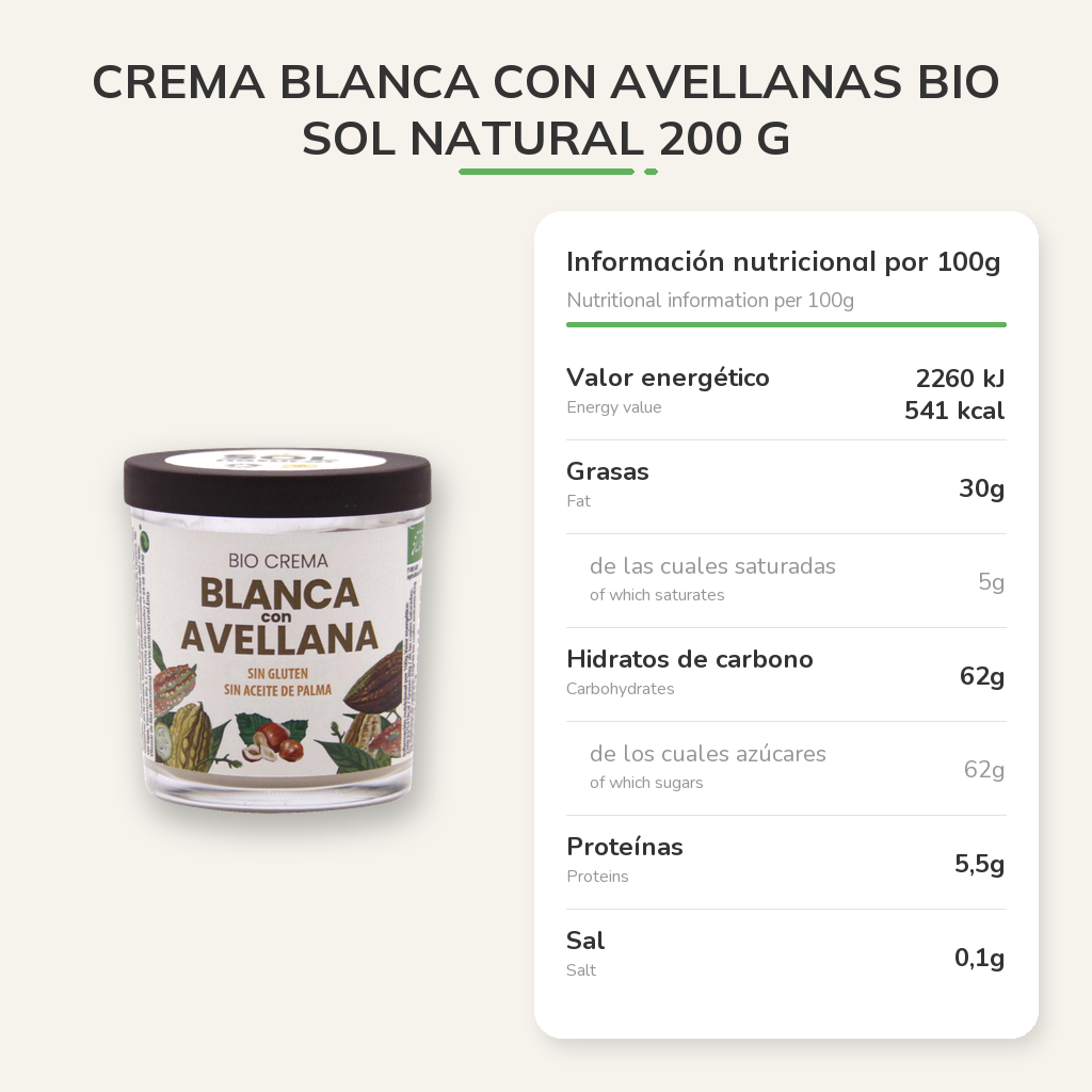 Información nutricional