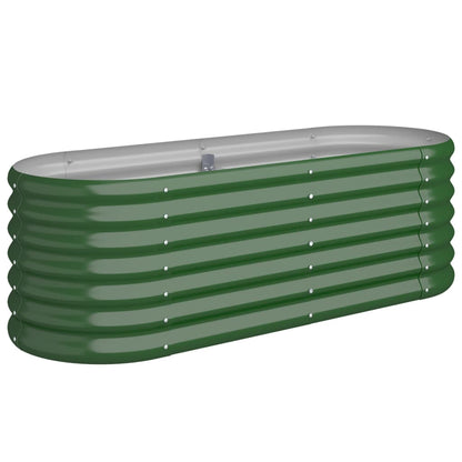 Jardinera Arriate Acero Galvanizado Verde 114x40x36 Cm_0