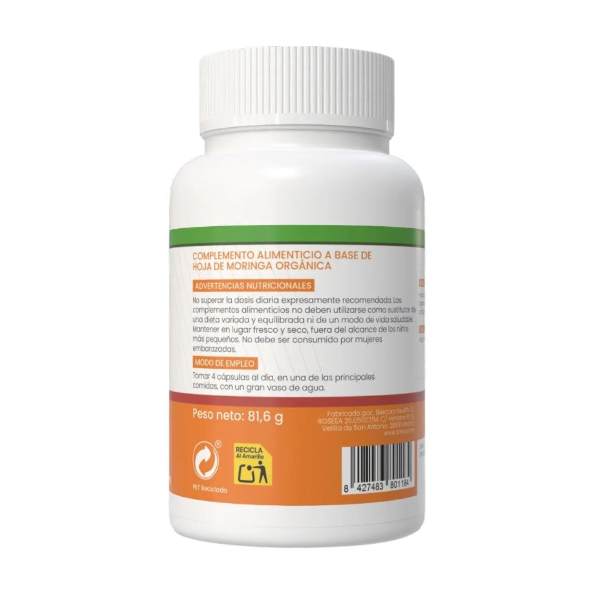 Moringa Oleifera Sotya 120 cápsulas vegetales