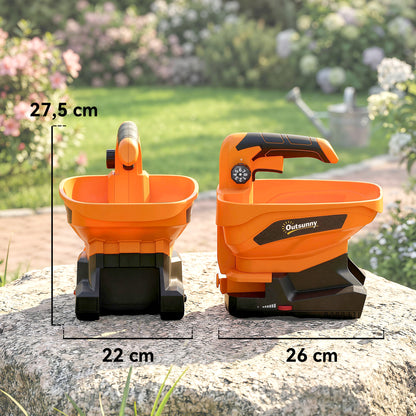 Esparcidor De Compost Outsunny Pp, Nailon Naranja 26x22x27.5 Cm_2