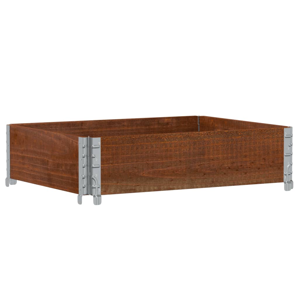 Jardinera De Madera Maciza De Pino Marrón 80x60 Cm_4