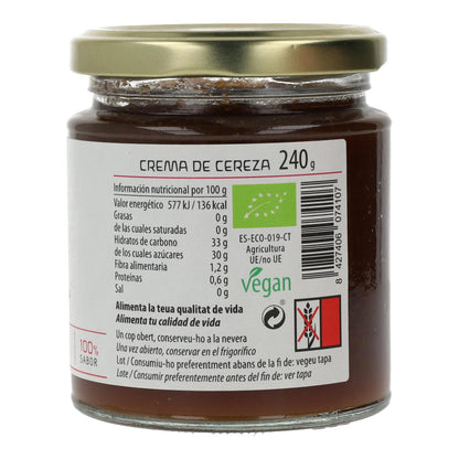 Mermelada cereza ECO Cal Valls, 240 g