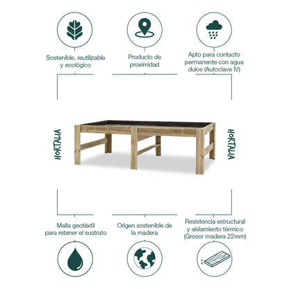 Mesa Expositora De Madera Blossom Hortalia_3
