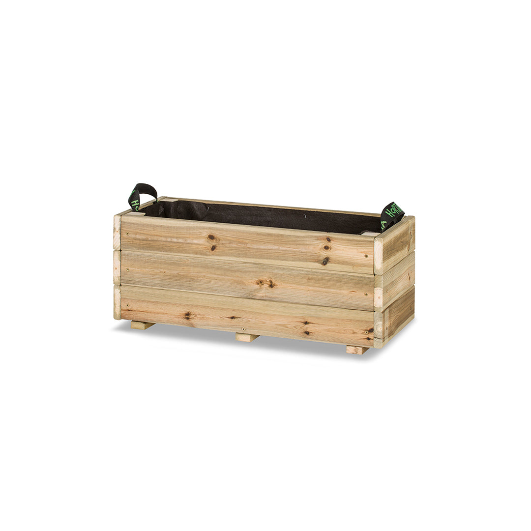 Jardinera De Madera Para Exterior Ghio KD Hortalia 70x30x30 Cm_0
