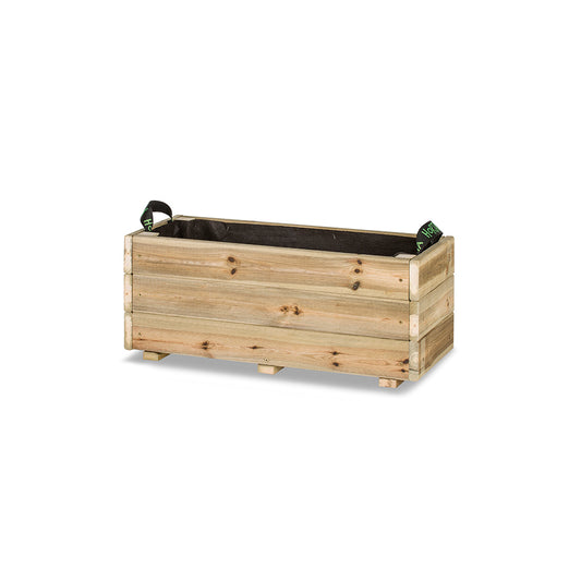 Jardinera De Madera Para Exterior Ghio KD Hortalia 70x30x30 Cm_0