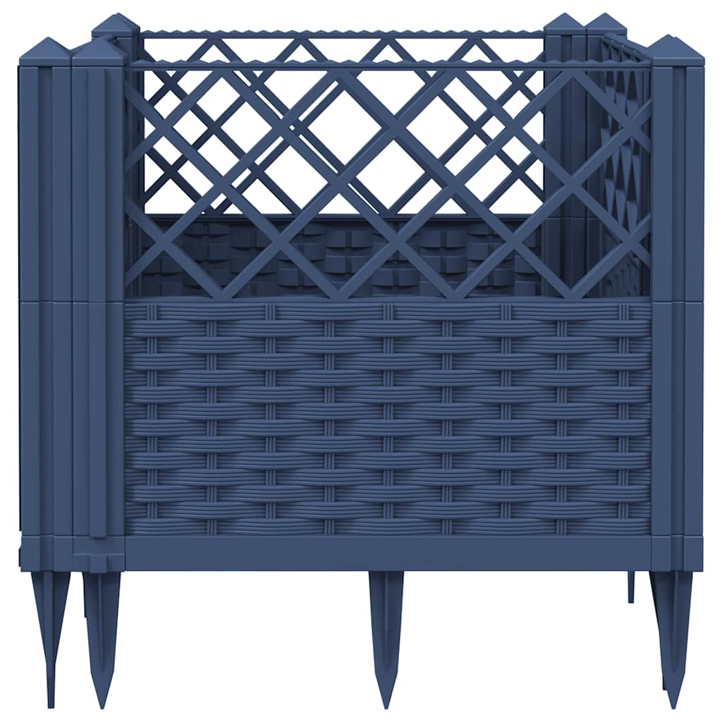 Jardinera Con Clavijas Pp Azul Gris 43,5x43,5x43,5 Cm_3