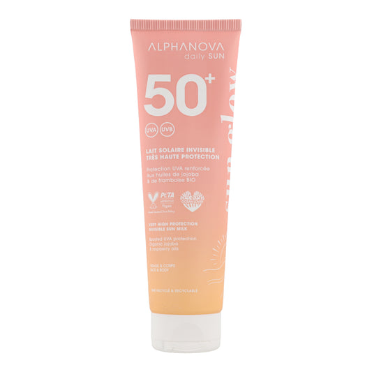 Leche solar invisible FPS50+daily Alphanova 150ml