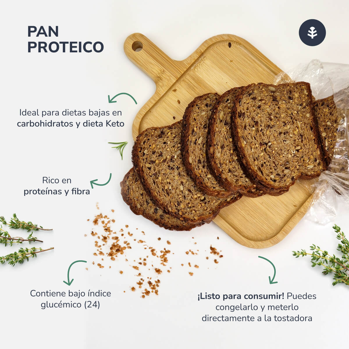 Pack 6x Pan proteico Planeta Huerto 1 kg