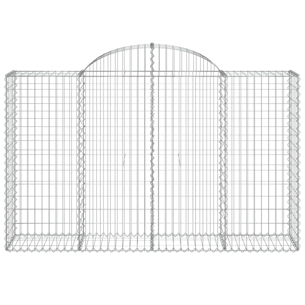 Cestas Gaviones 12 Uds Forma De Arco Hierro 200x50x120/140 Cm_3